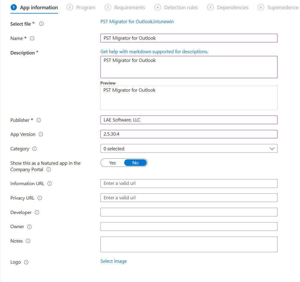 Intune App Description