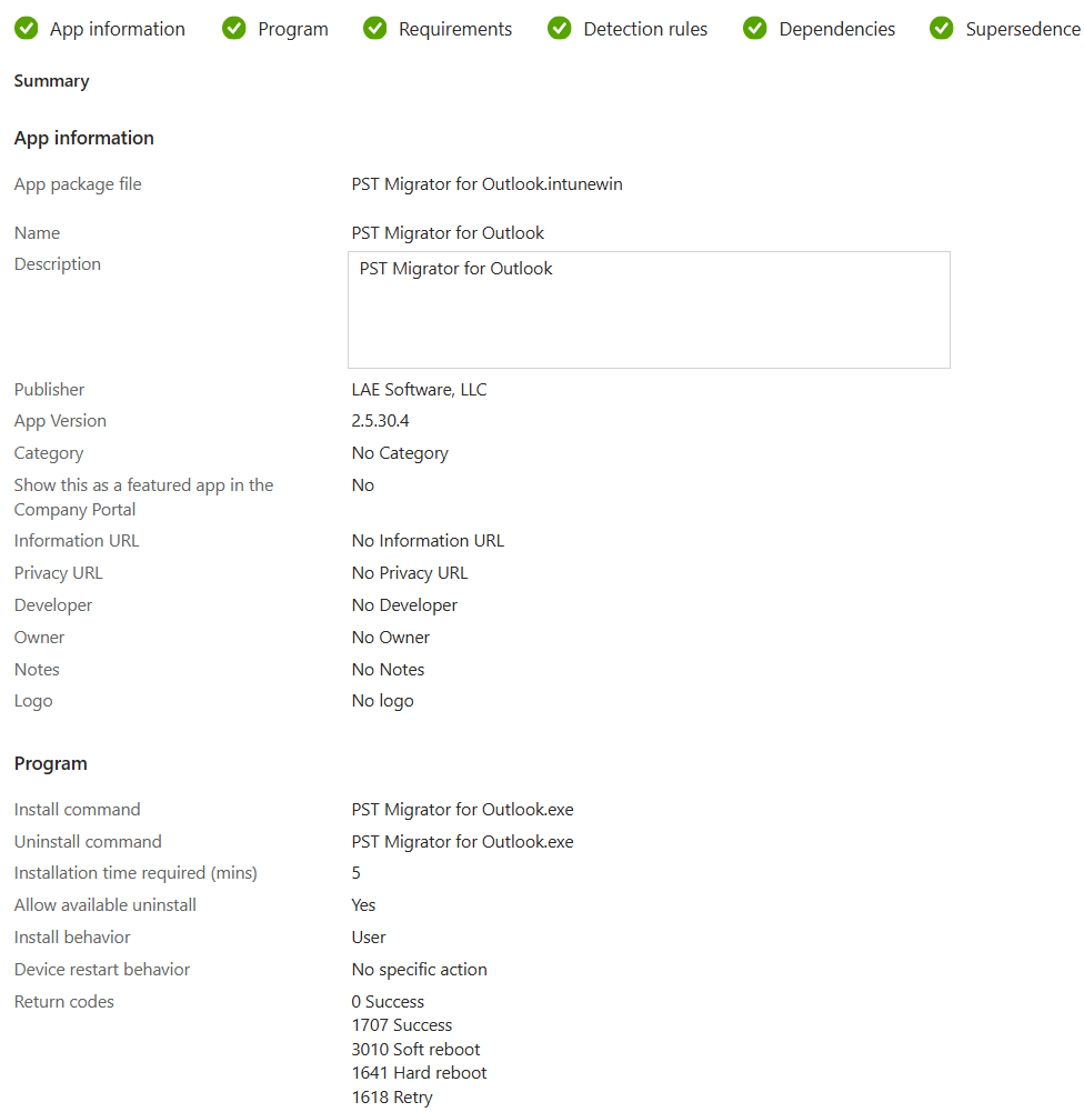 Intune App Review and Create